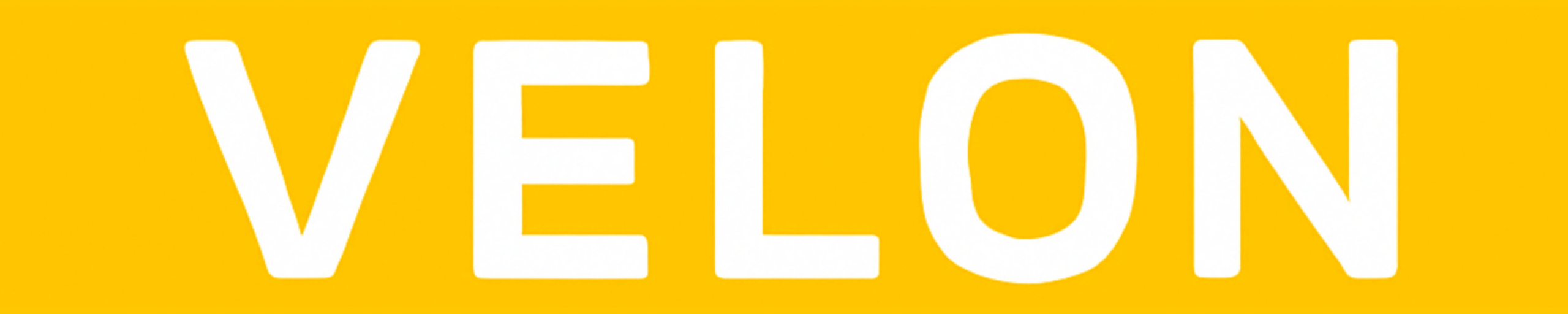 Nome horizontal Velon - fundo amarelo